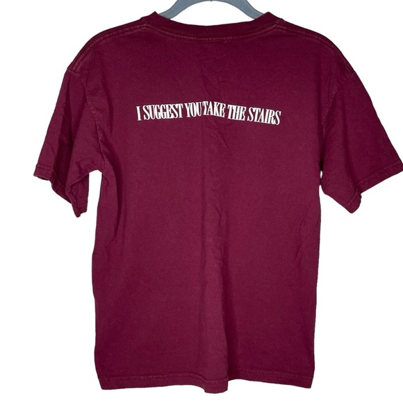 Vintage Disney Twilight Zone Tower Of Terror Mickey Mouse tshirt medium burgundy - Picture 3 of 7